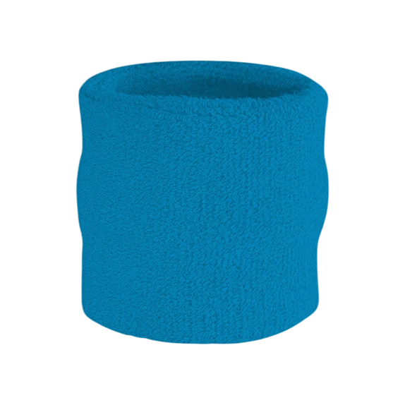 Cheap Process Blue Custom Sports Wristbands Unisex